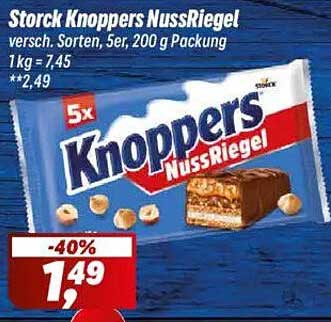 Storck Knoppers NussRiegel - 5er Packung