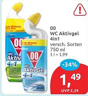 00 WC Aktivgel 4in1 verschiedene Sorten 750 ml