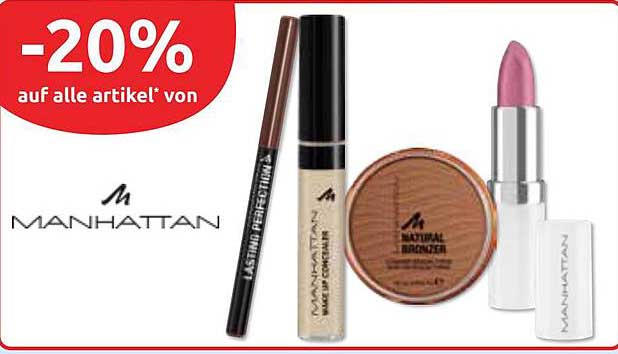 -20% auf alle Artikel von Manhattan