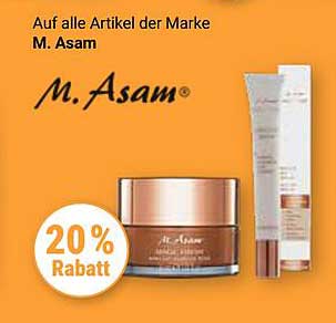 20% Rabatt auf alle Artikel der Marke M. Asam