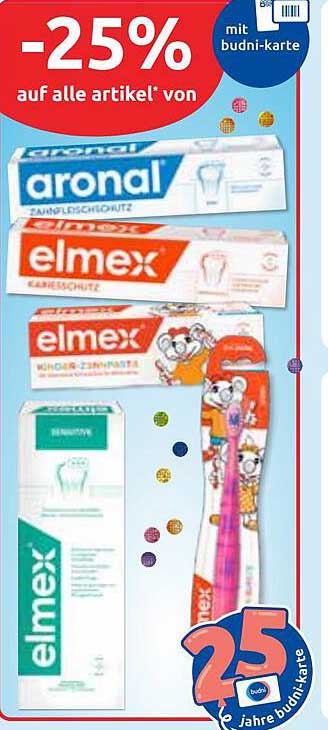 -25% auf alle Artikel von elmex und aronal