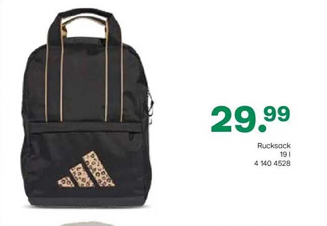 Adidas Rucksack Schwarz mit Leopardenmuster