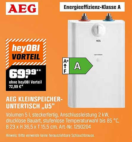 AEG Klein-Speicher-Untertisch „U5“