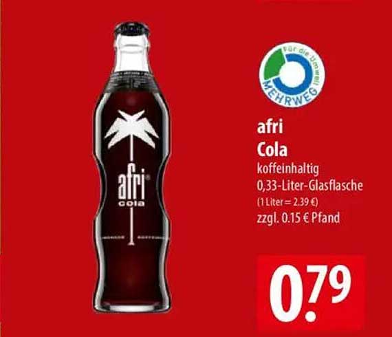 afri Cola 0,33-Liter-Glasflasche