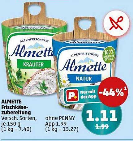 ALMETTE Frischkäsezubereitung - Verschiedene Sorten, je 150 g