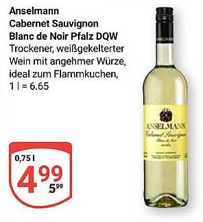 Anselmann Cabernet Sauvignon Blanc de Noir Pfalz DQW