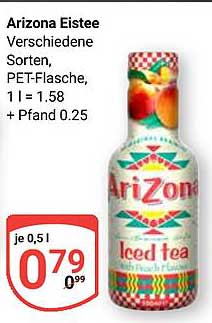 Arizone Eistee - Verschiedene Sorten, PET-Flasche