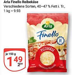 Arla Finello Reibekäse