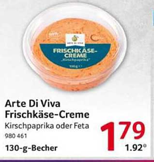 Arte Di Viva Frischkäse-Creme Kirschpaprika oder Feta