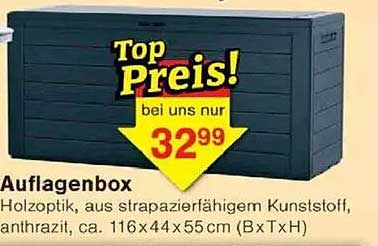 Auflagenbox in Holzoptik