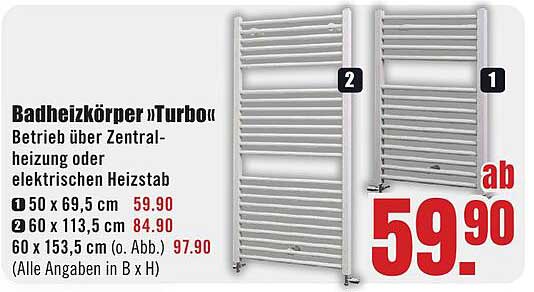 Badheizkörper „Turbo“