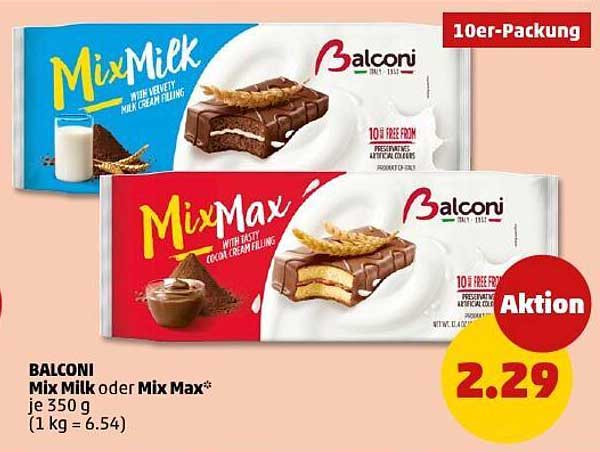 BALCONI Mix Milk oder Mix Max 350 g