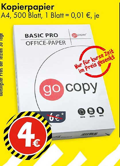 Basic Pro Kopierpapier A4, 500 Blatt
