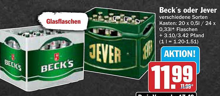 Beck’s oder Jever – verschiedene Sorten