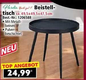 Beistelltisch ca. 49,5 x 49,5 x 47,5 cm