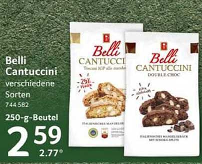Belli Cantuccini – verschiedene Sorten im 250-g-Beutel