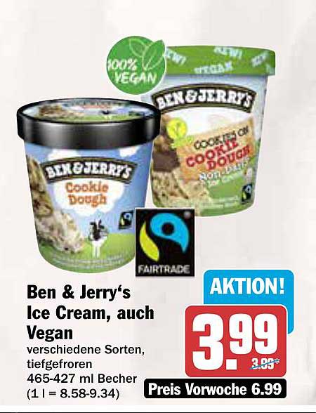 Ben & Jerry‘s Ice Cream, auch Vegan