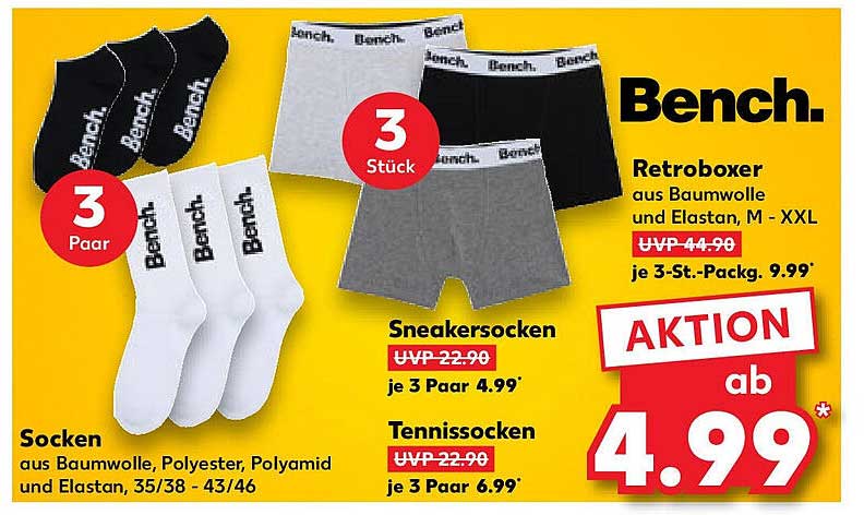 Bench Socken und Unterwäsche im Angebot