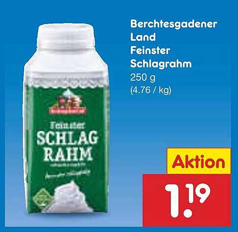 Berchtesgadener Land Feiner Schlagrahm 250 g