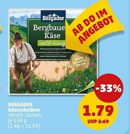 Bergader Käescheiben - Verschiedene Sorten, je 150 g