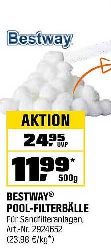 BESTWAY® POOL-FILTERBÄLLE für Sandfilteranlagen
