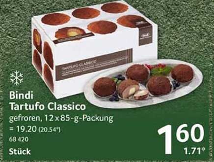 Bindi Tartufo Classico, gefroren, 12 x 85 g-Packung