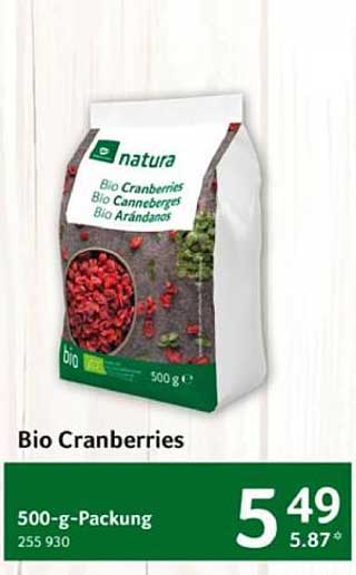 Bio Cranberries - 500-g-Packung