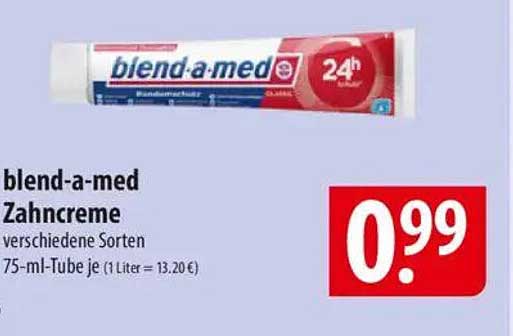 blend-a-med Zahnpasta verschiedene Sorten