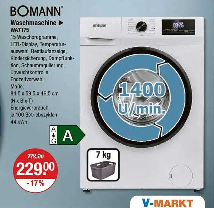 BOMANN Waschmaschine WA 7175