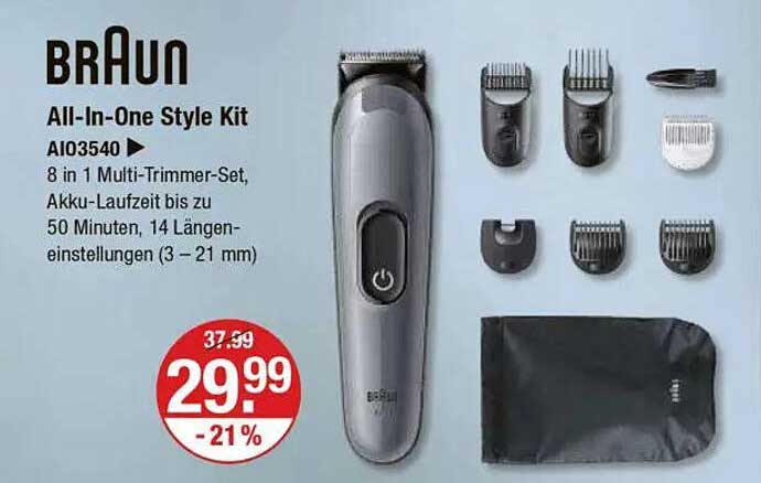 Braun All-In-One Style Kit AI03540