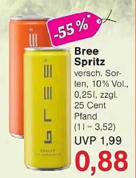 Bree Spritz - Verschiedene Sorten