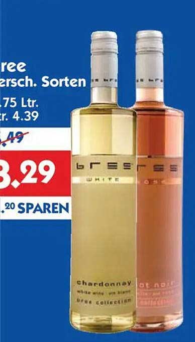 Bree Wein 0,75 Ltr. Verschiedene Sorten