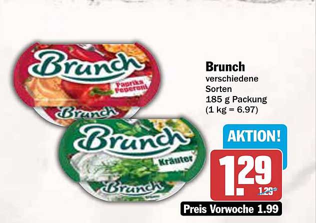 Brunch verschiedene Sorten 185 g Packung
