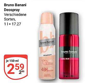 Bruno Banani Deospray - verschiedene Sorten