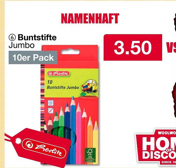 Buntstifte Jumbo 10er Pack von BerlitZ