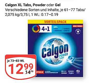 Calgon XL Tabs, Powder oder Gel - 4-in-1 Vorteilspack