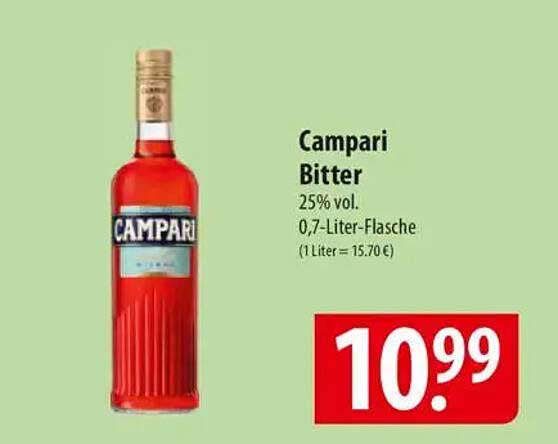 Campari Bitter 0,7-Liter-Flasche
