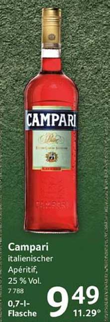 Campari: italienischer Aperitif, 0,7 l Flasche
