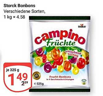 Campino Früchte Bonbons 325 g