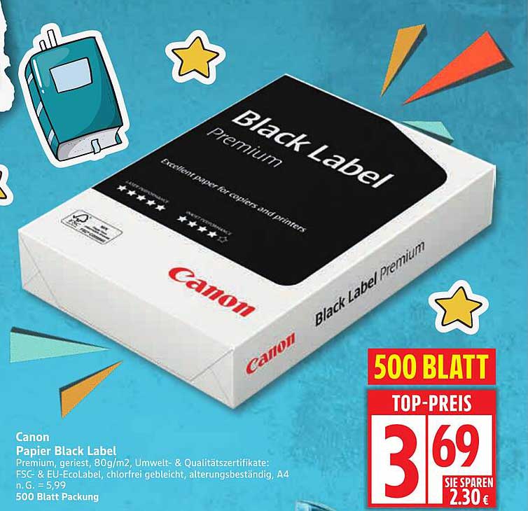 Canon Papier Black Label