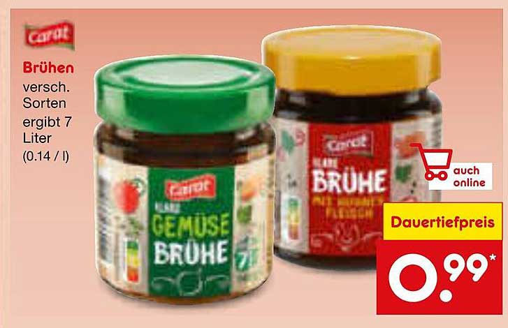 Carat Brühen – verschiedene Sorten, 0,99 €