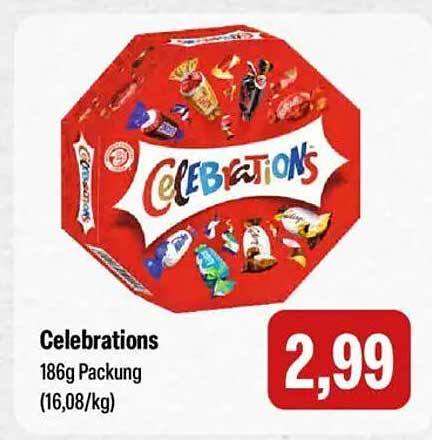 Celebrations 186g Packung