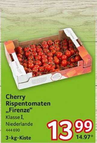Cherry Rispentomaten "Firenze" – 3-kg-Kiste