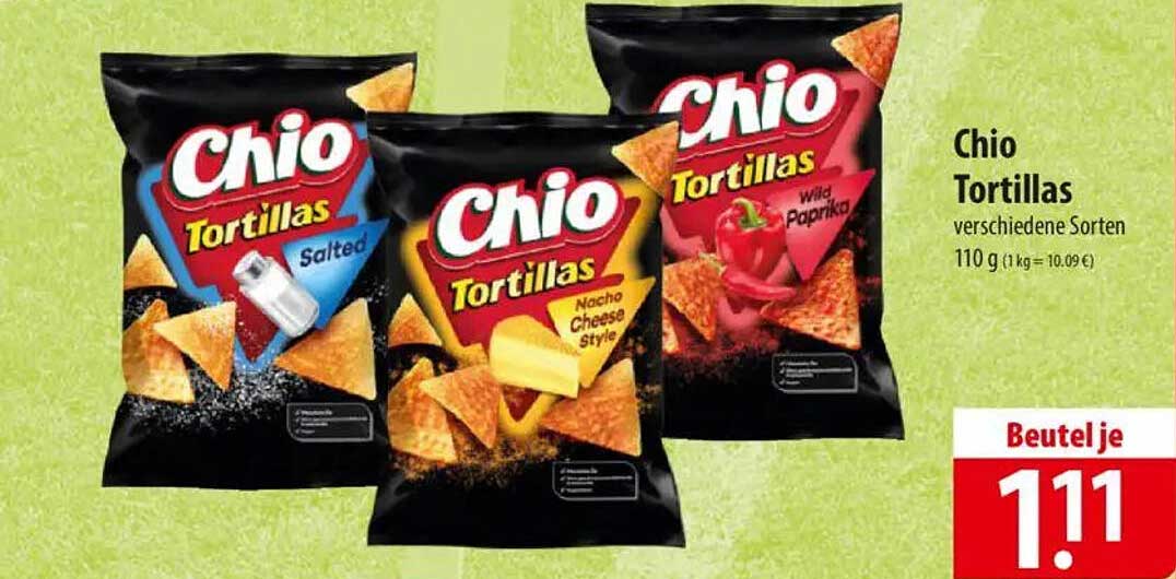Chio Tortillas verschiedene Sorten 110 g