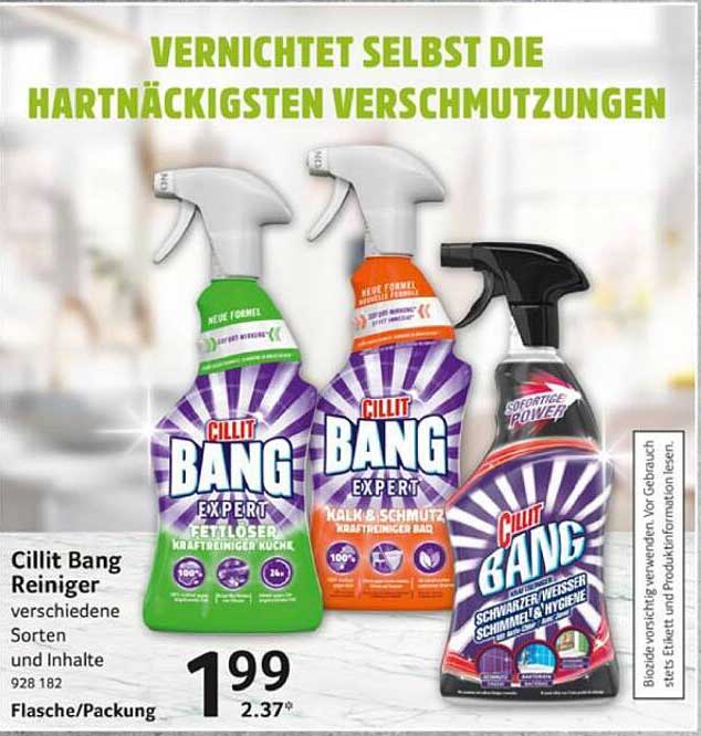 Cillit Bang Reiniger verschiedene Sorten
