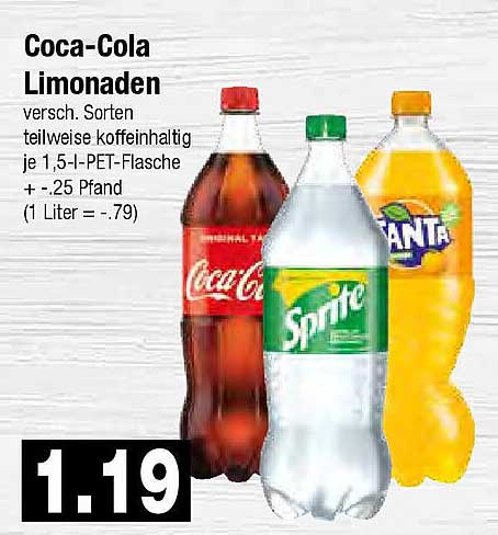 Coca-Cola Limonaden 1,5 l – Erfrischung für jeden Anlass