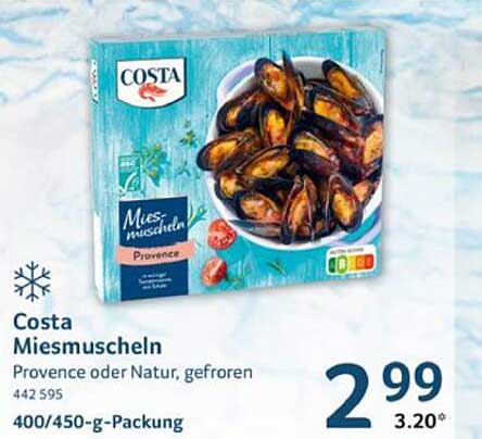 Costa Miesmuscheln Provence oder Natur, gefroren