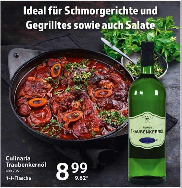 Culinaria Traubenöl 1-Liter-Flasche