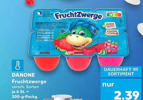 DANONE FruchtZwerge - verschiedene Sorten 300 g Packung (6 Stück)