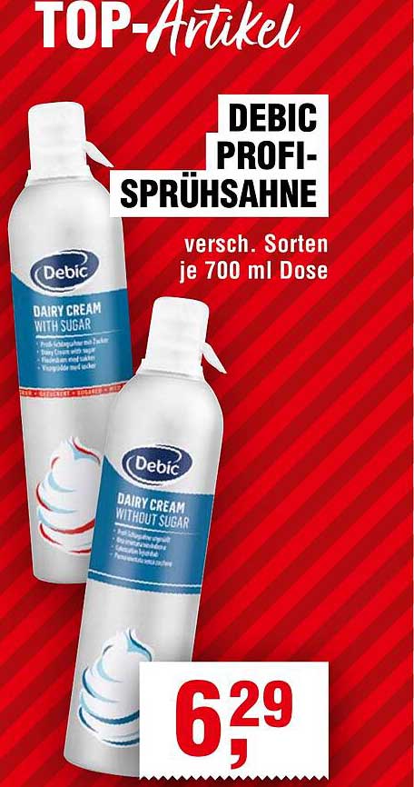 DEBIC PROFISPRÜHSAHNE 700 ml Dose